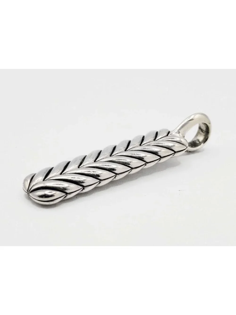 David Yurman Chevron Ingot Tag Sterling Silver
